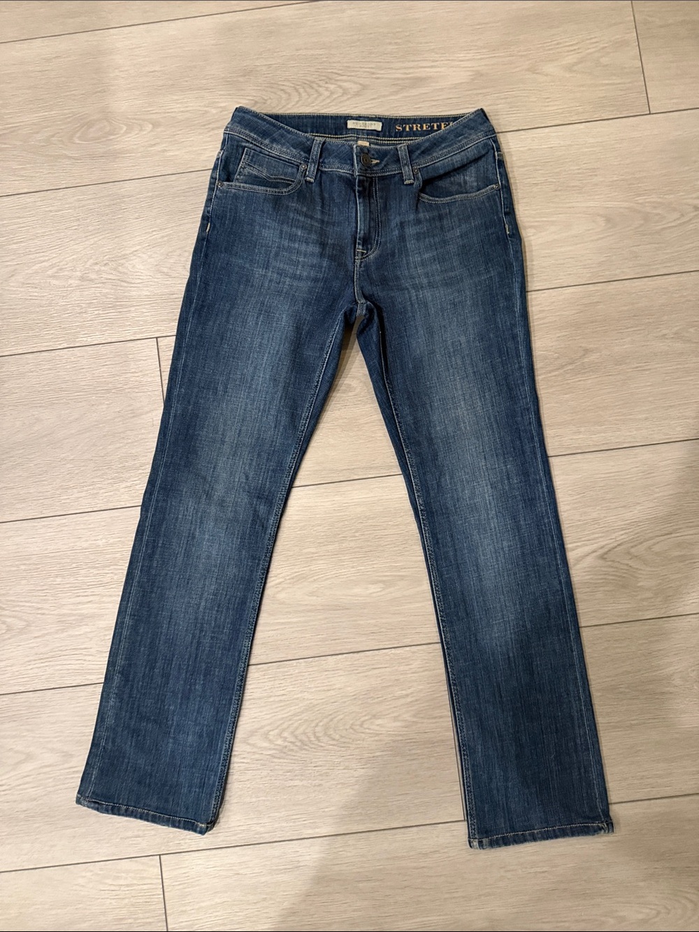 Burberry Women's Straight Leg Jeans in Dark Indigo